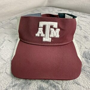 Adidas Texas A&m Aggies Hat Visor Strap Back One Size Maroon White